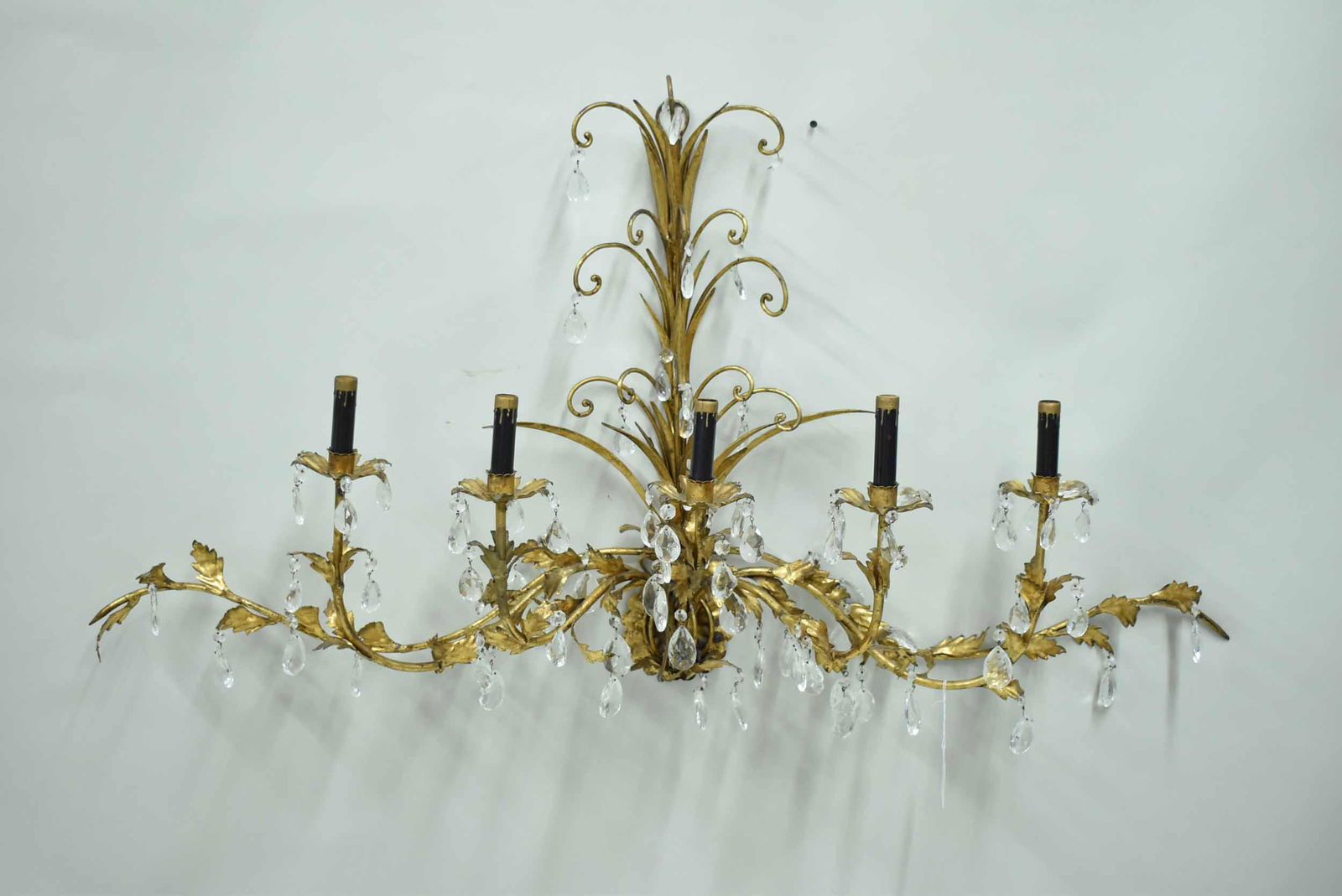 Vintage 5-Light Gilded Wall Sconce (1 of 7)