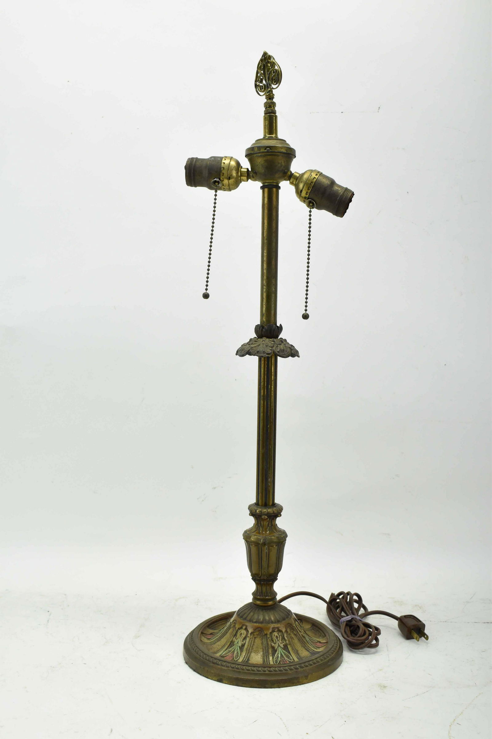 Bronzed Cast Metal Table Lamp (1 of 6)