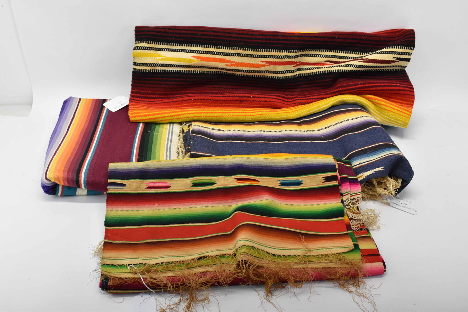 Group of Assorted Mexican Saltillo Textiles (1 of 15)