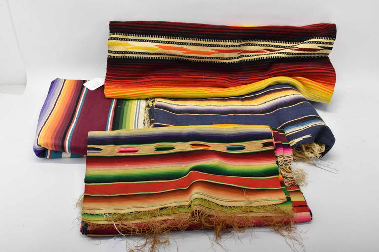 Group Of Assorted Mexican Saltillo Textiles