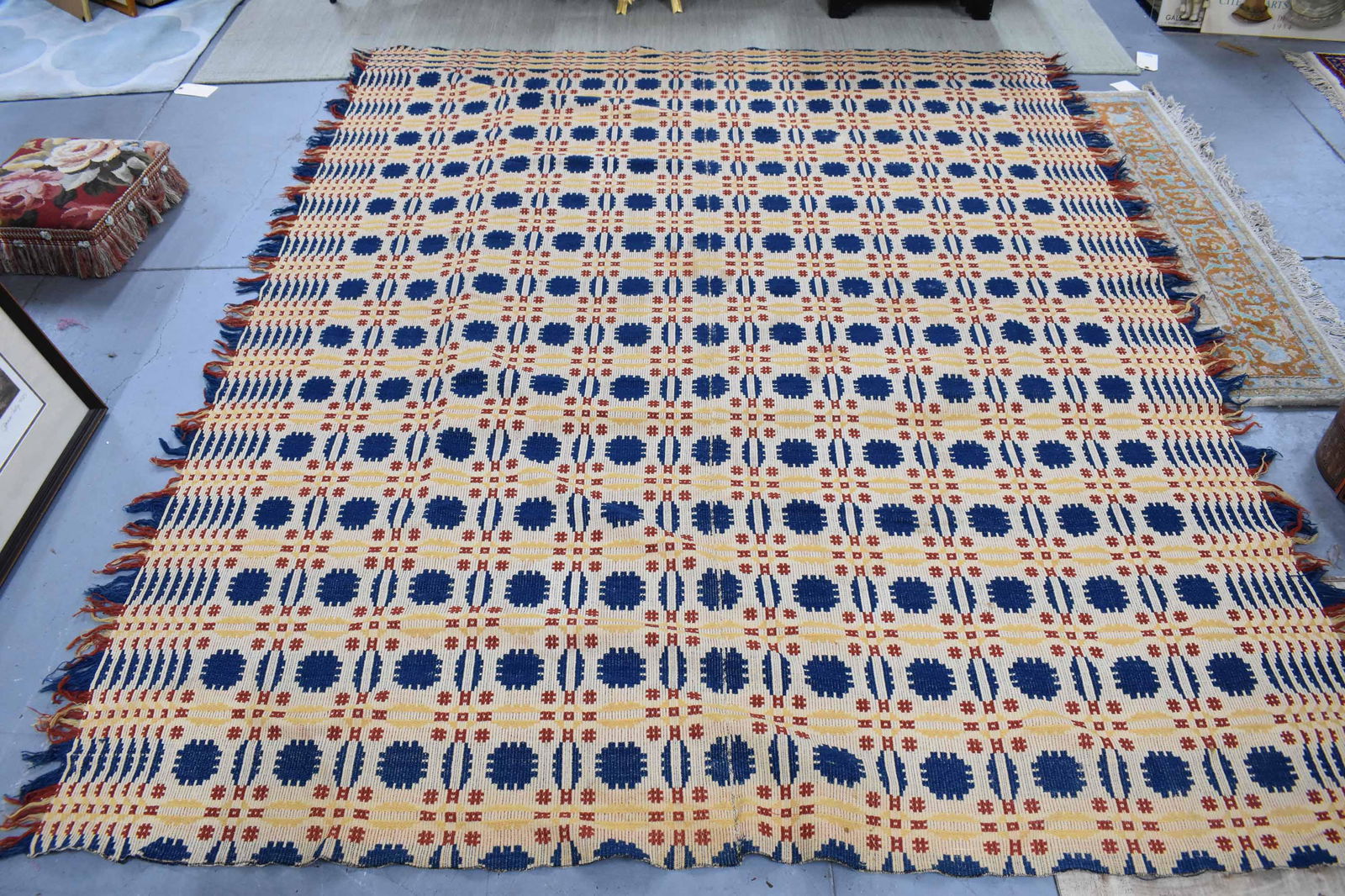 Antique Linsey Woolsey Coverlet (1 of 4)