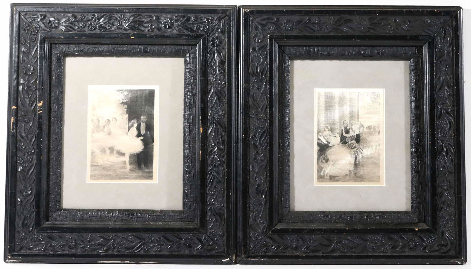 Two Stevengraphs, Woven Silk Scenes of Dancers (1 of 7)