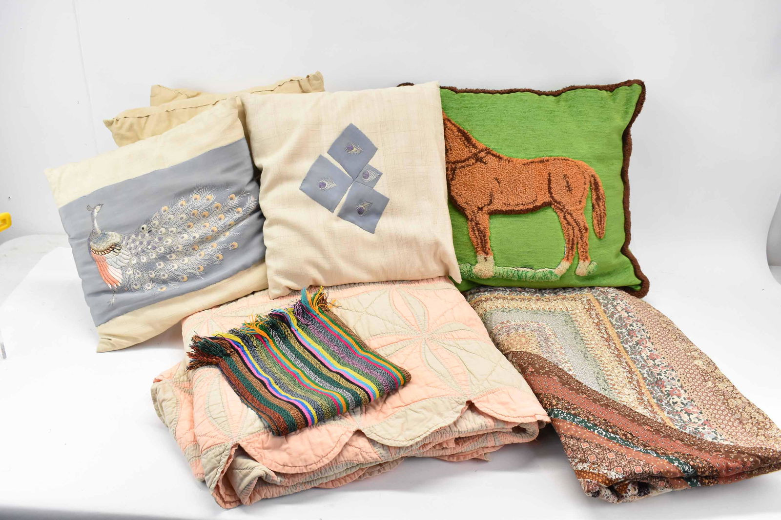 2 Vintage Hand Sewn Quilts (1 of 10)