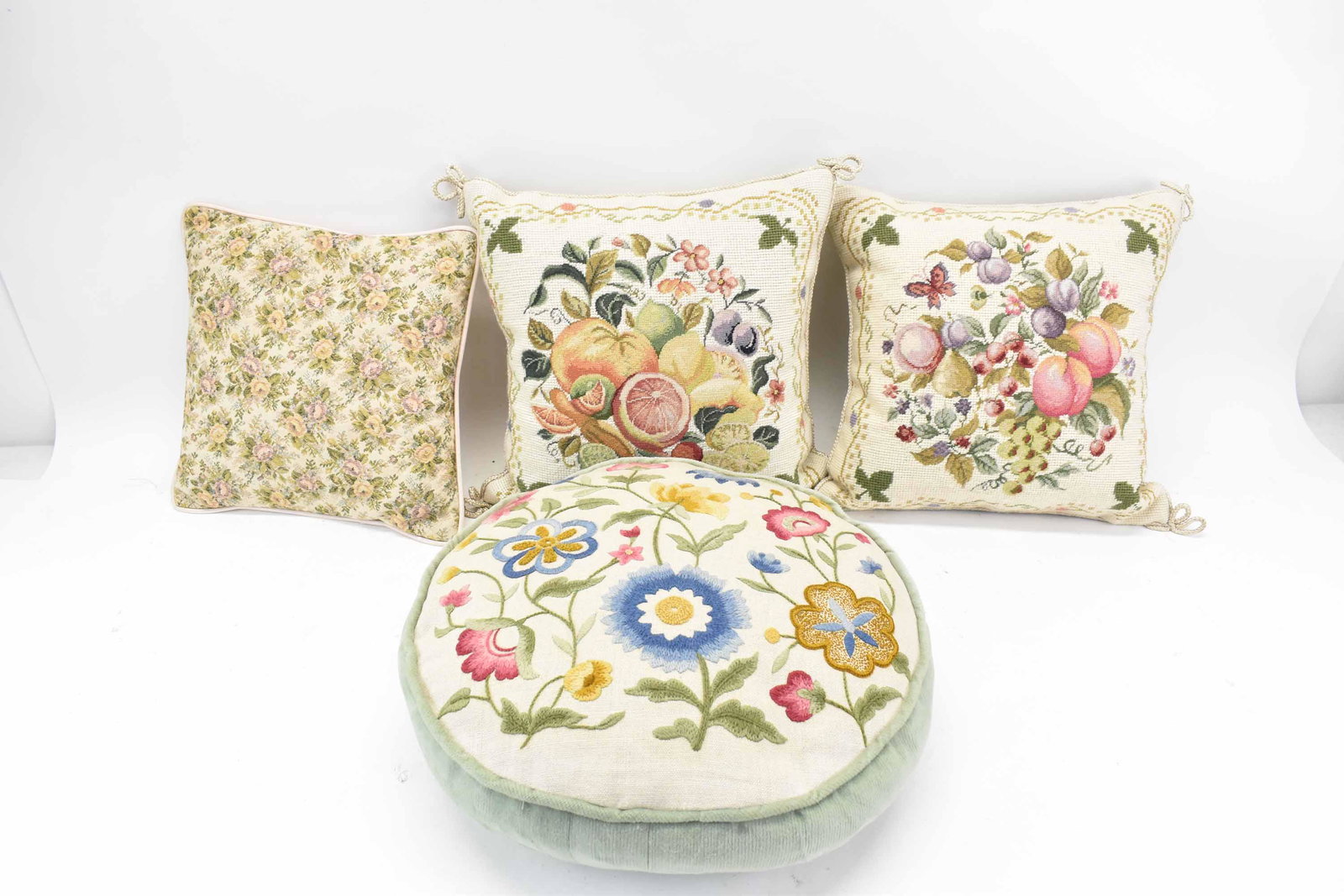 Four Needlework Pillows (1 of 5)