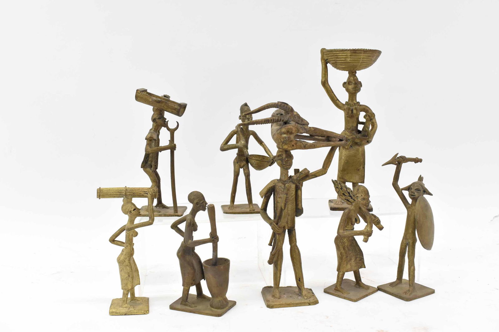 African Akan Figural Bronze Gold Weights (1 of 8)