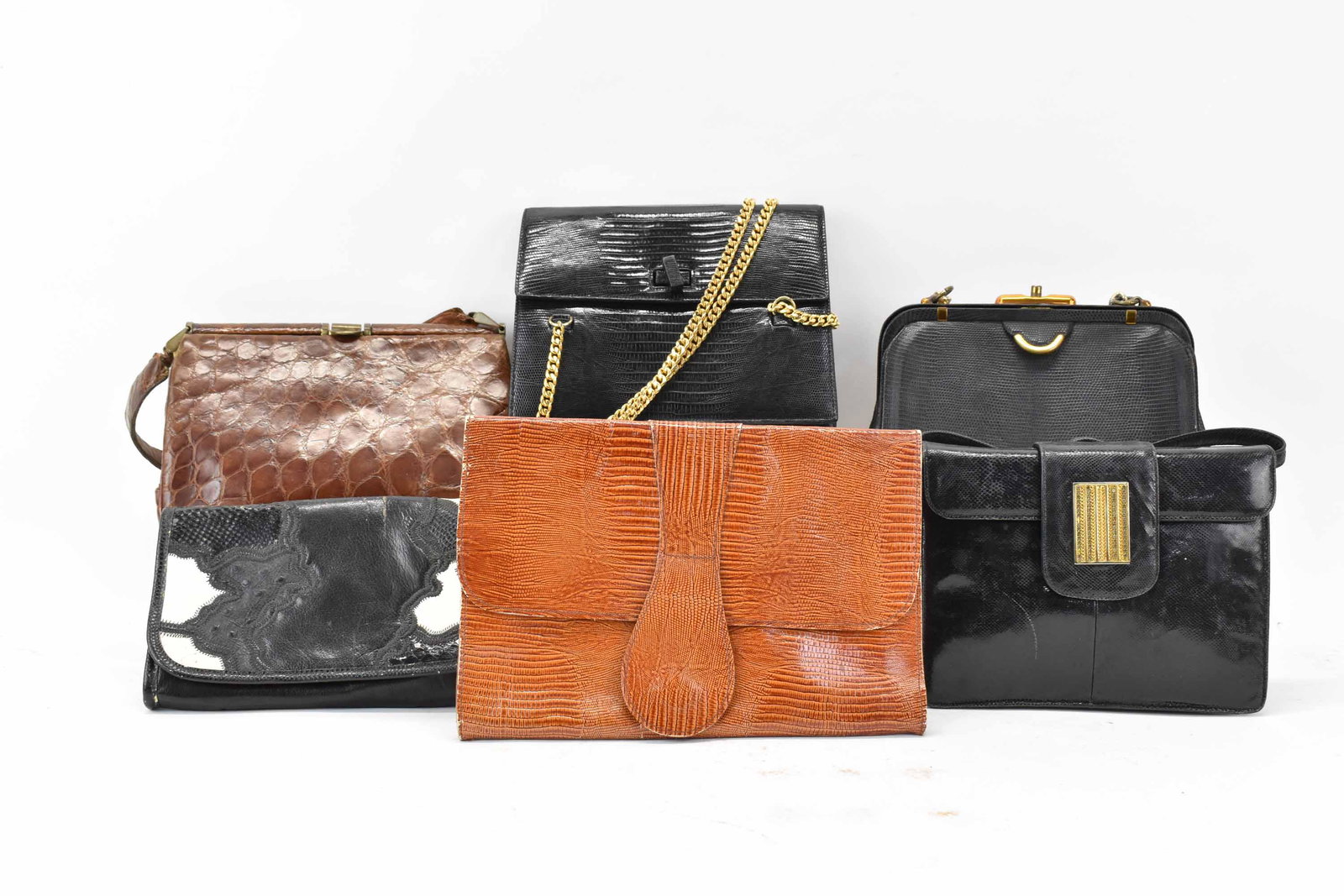 Lucille de Paris Black Alligator Handbag (1 of 18)