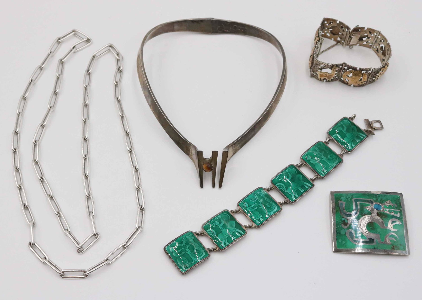 Modernist Laffi Sterling Silver Square Brooch (1 of 8)