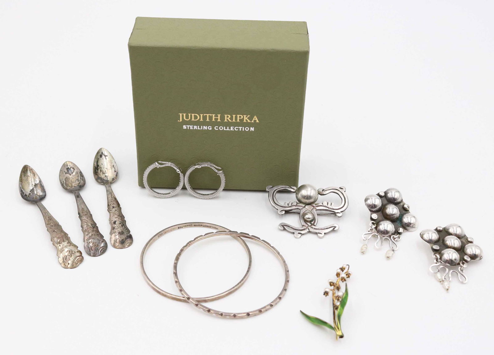 Two Villasana Sterling Silver Bangles (1 of 6)