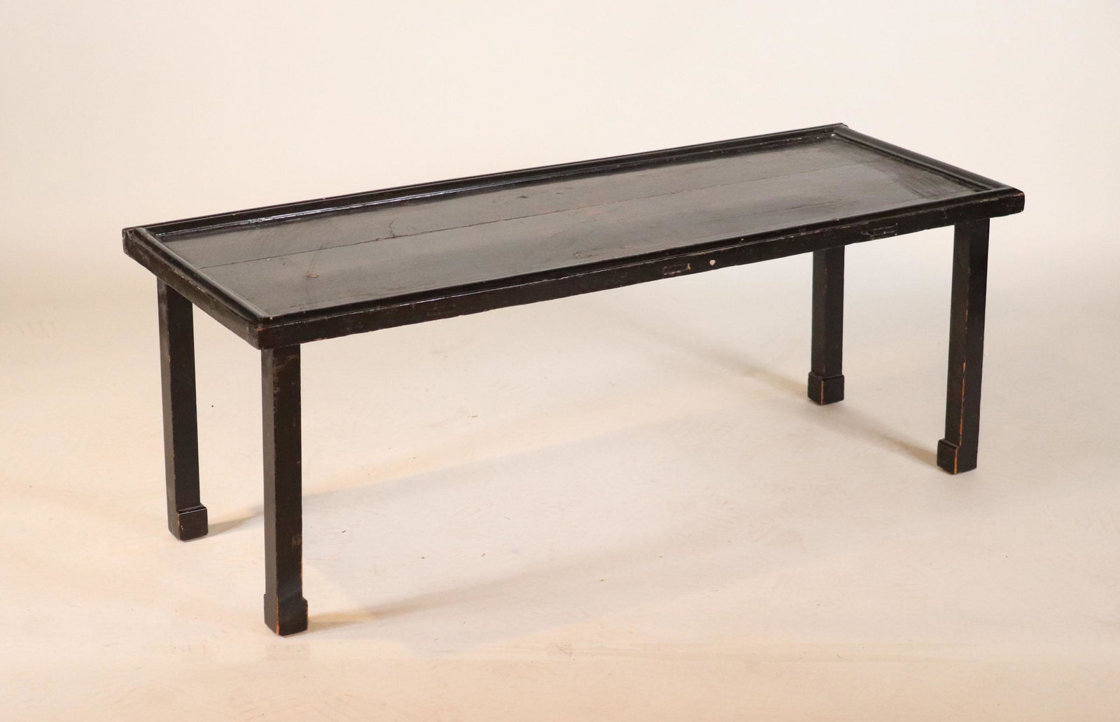 Chinese Polychrome-Decorated Lacquered Panel (1 of 8)