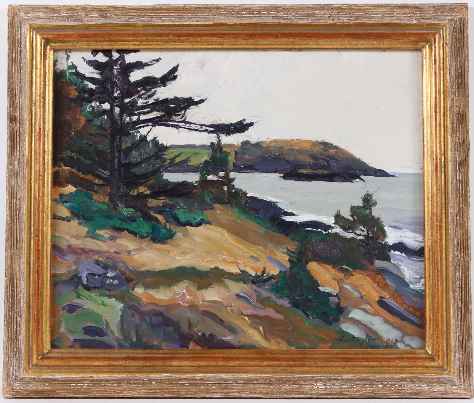 Oil on Canvas, C Huntington Monhegan Island Maine (1 of 5)