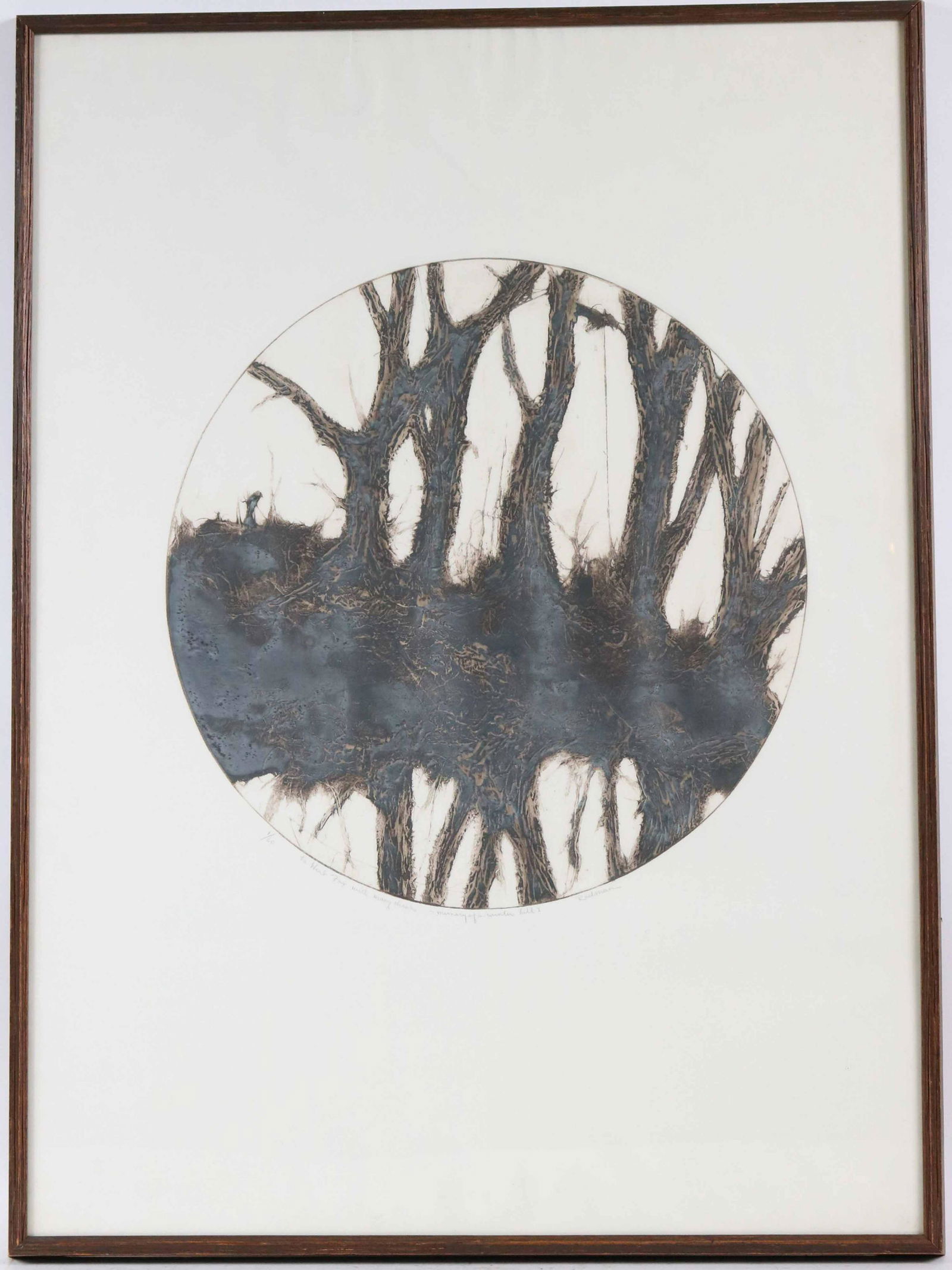 Ruth Rodman, Lithograph, Memory of a Winter Hill (1 of 6)