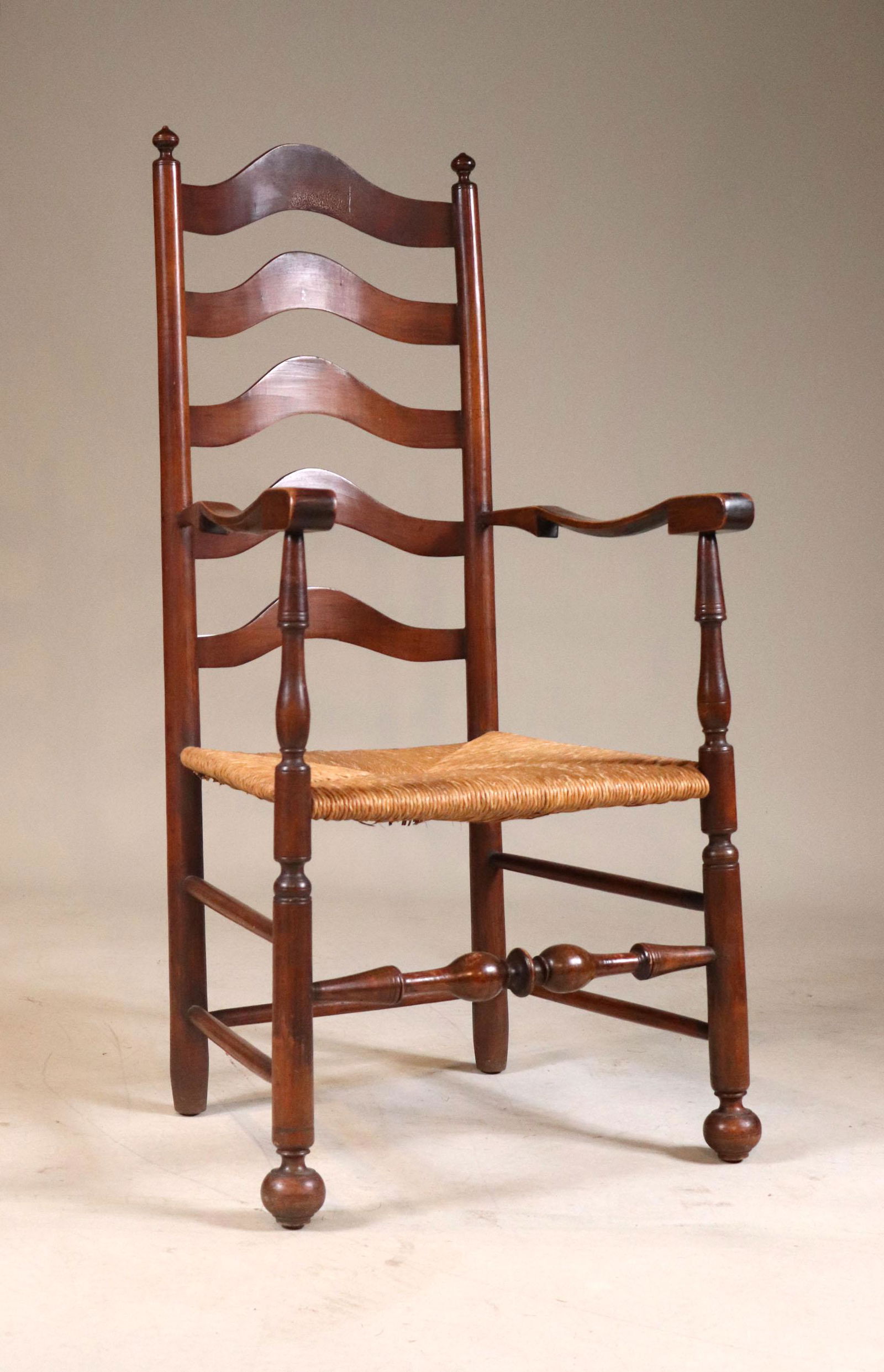 Delaware River Valley Ladderback Maple Armchair (1 of 6)