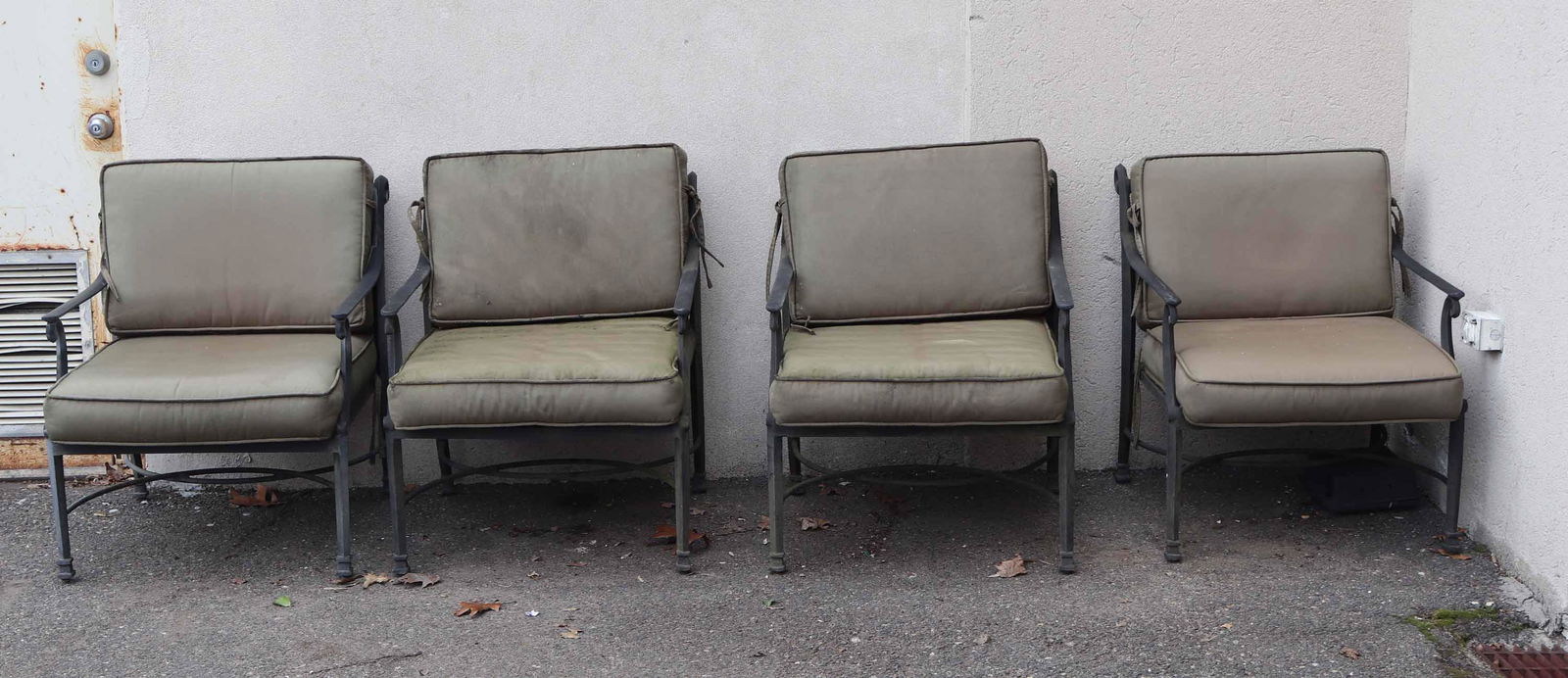 Four Cast Classics Cast Aluminum Armchairs (1 of 6)