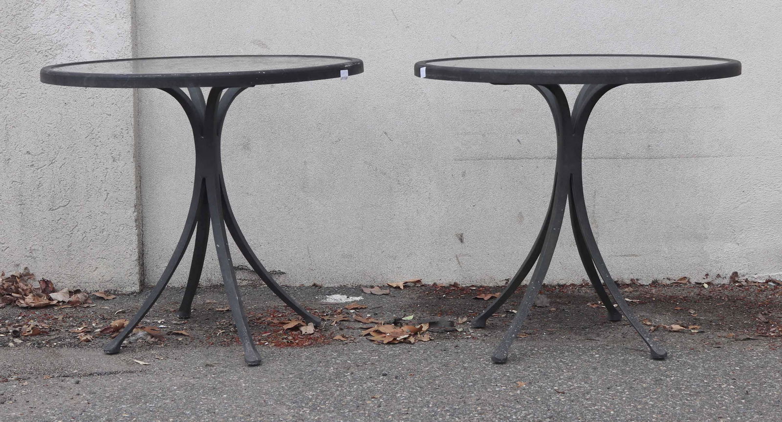 Pair of Cast Classics Cast Aluminum Side Tables (1 of 5)