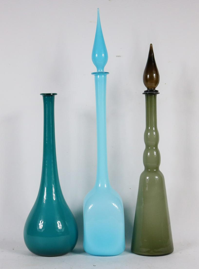 Three Art Glass Bottles (1 of 4)