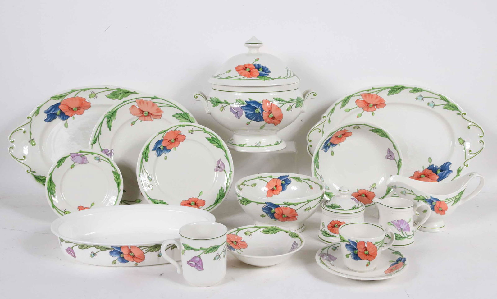 Set of Villeroy & Boch "Amapola" Dinnerware (1 of 9)