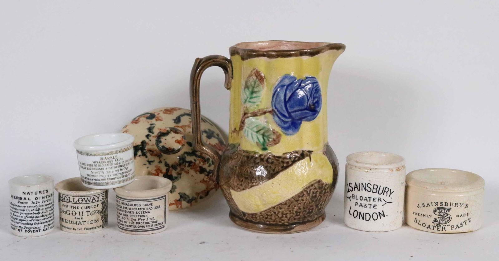 Six Ceramic Apothecary Storage Pots (1 of 6)