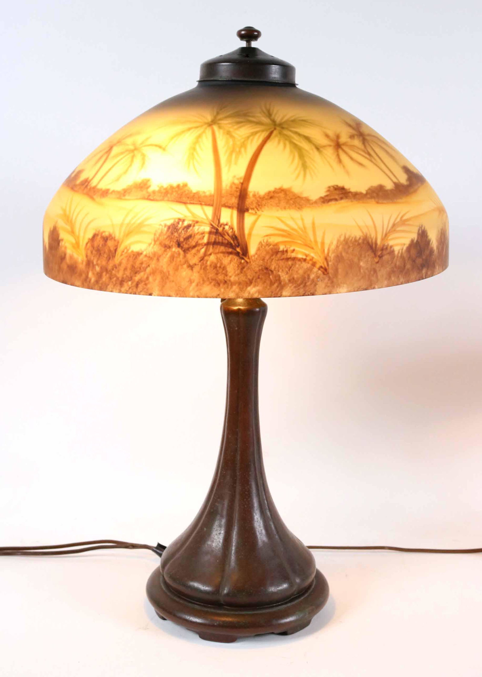 Handel Table Lamp, Tropical Beach Scene (1 of 4)