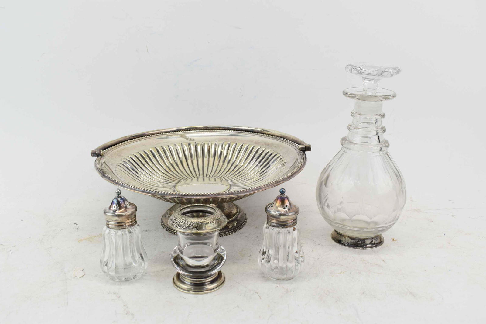 Whiting Sterling Silver & Glass Toothpick Holder (1 of 6)