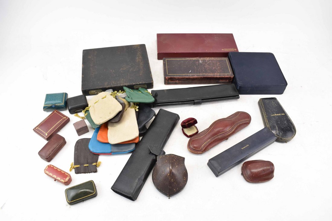 Group of Assorted Antique & Vintage Jewelry Boxes (1 of 6)