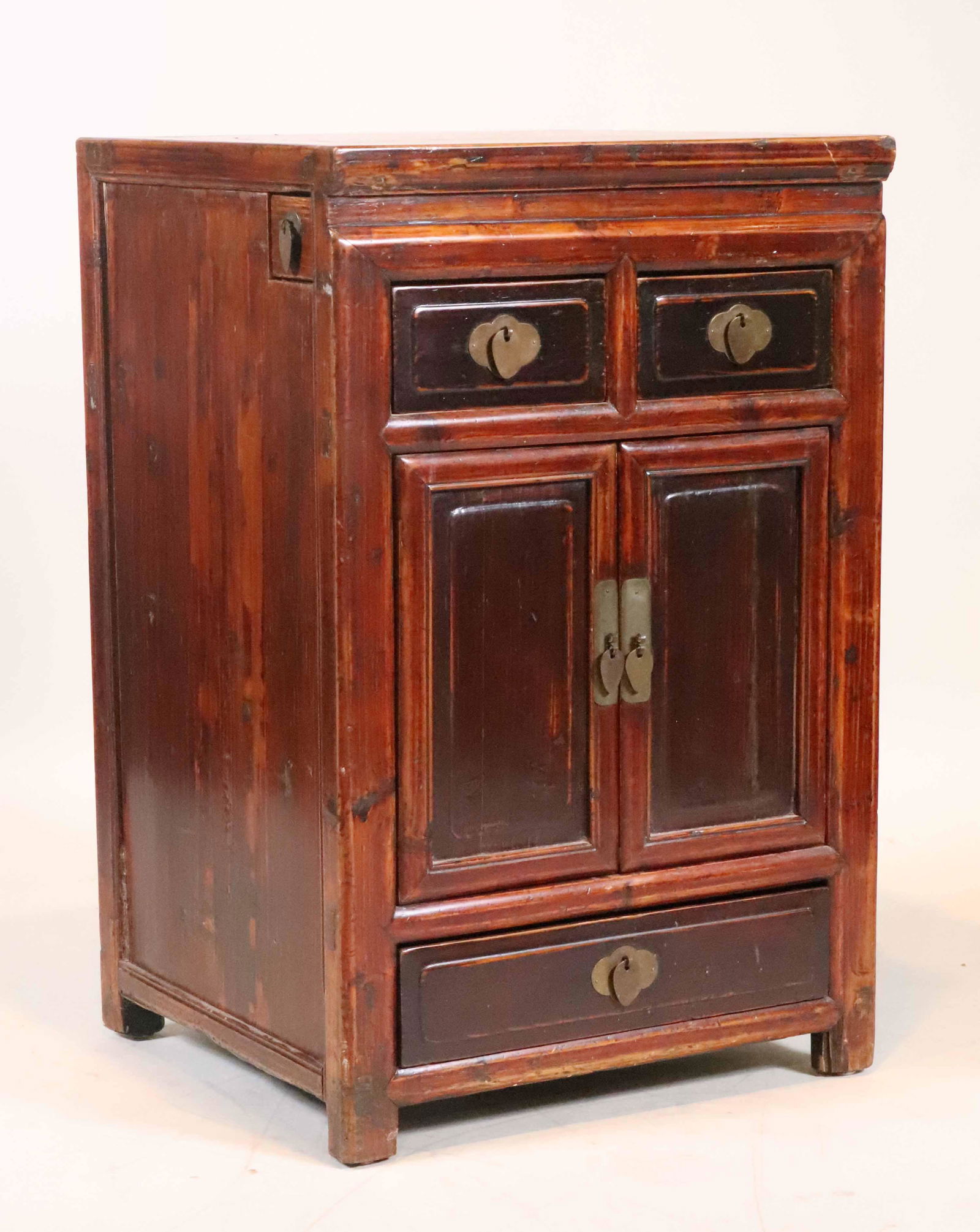 Chinese Stained Hardwood Cabinet (1 of 7)