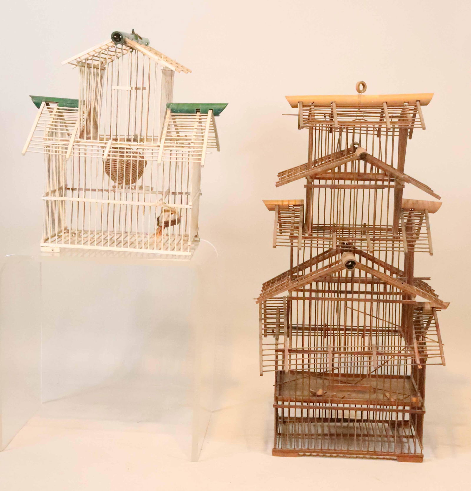 Two Asian Bamboo Birdcages (1 of 4)