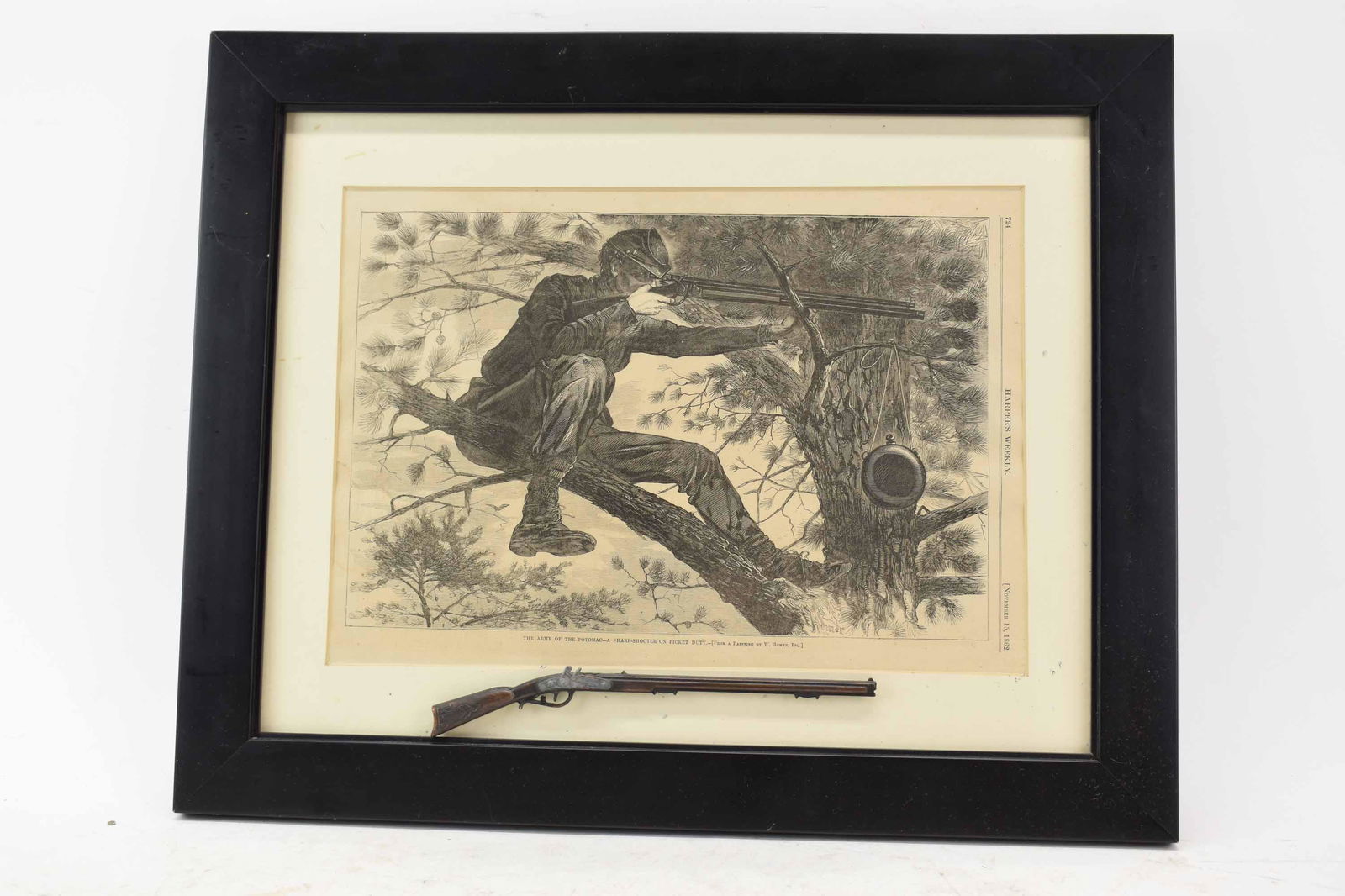 Antique Framed Harpers Weekly Nov 15th 1862 (1 of 5)