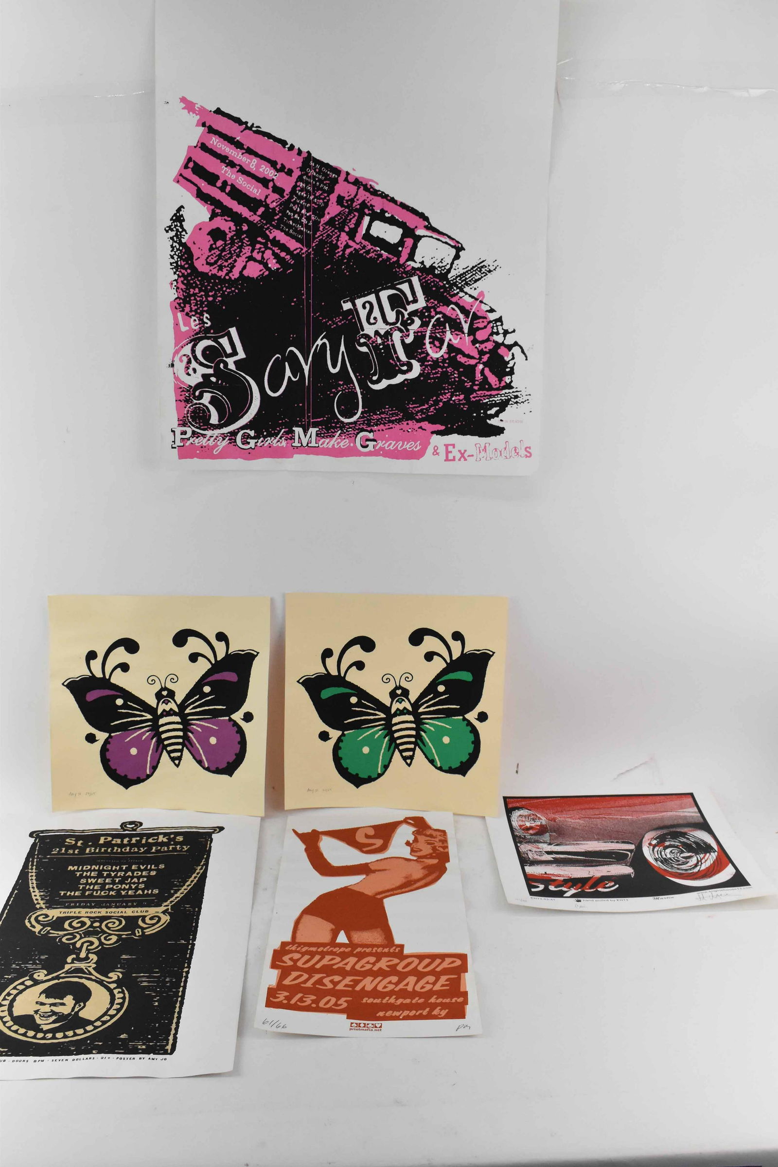 Group of Graphic Art Gig Posters (1 of 7)