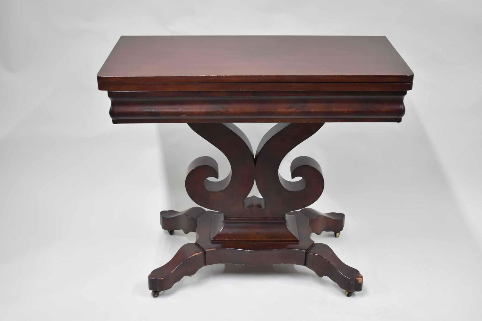Empire Mahogany Flip Top Games Table (1 of 4)