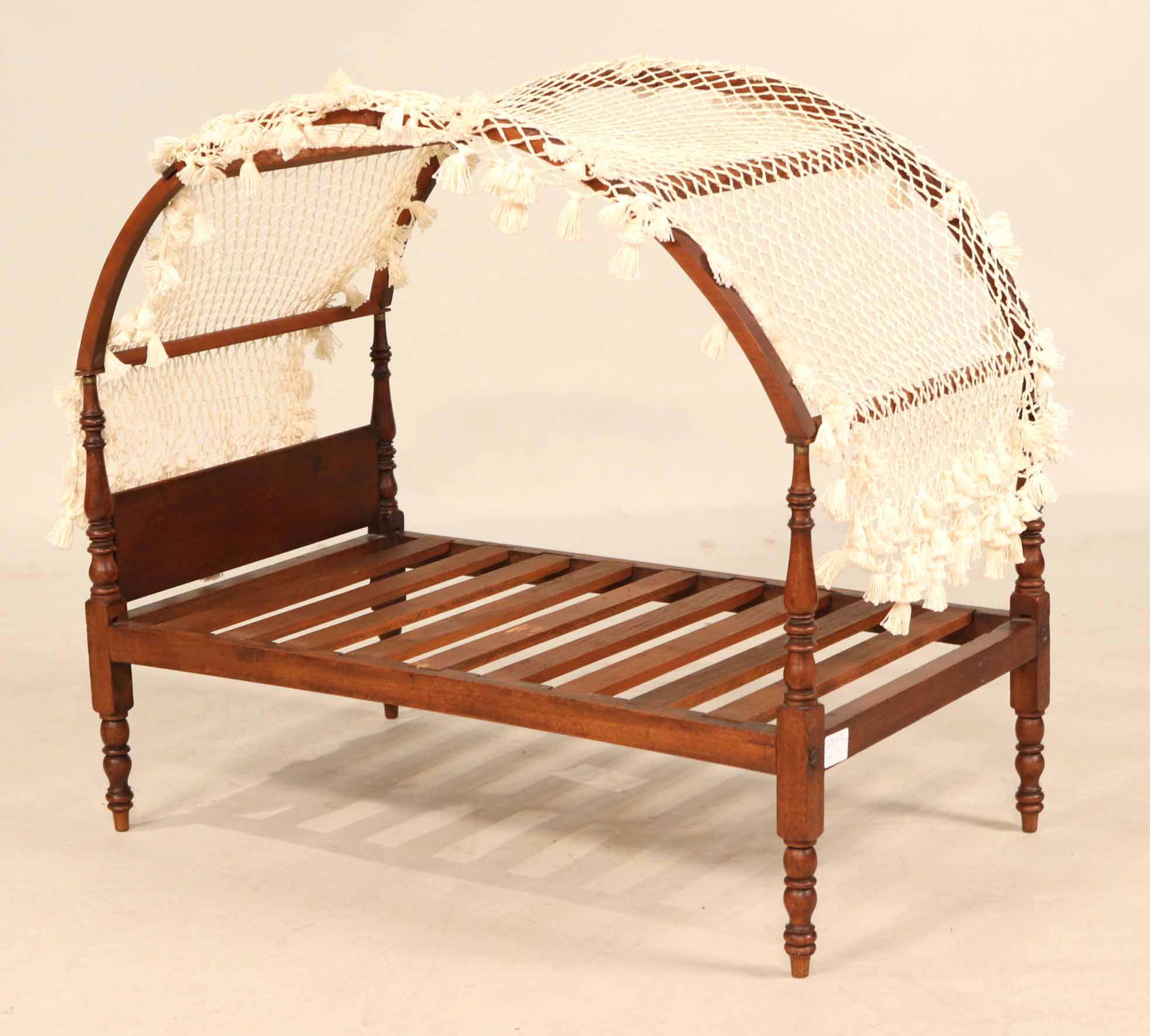 Federal Turned Mahogany Miniature Tester Bedstead (1 of 6)