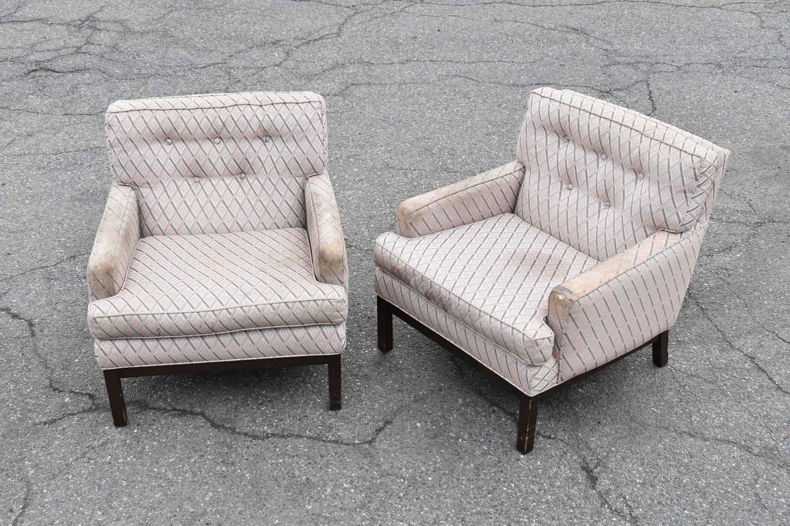 Pair Modern Contemporary Upholstered Easy Chairs (1 of 12)