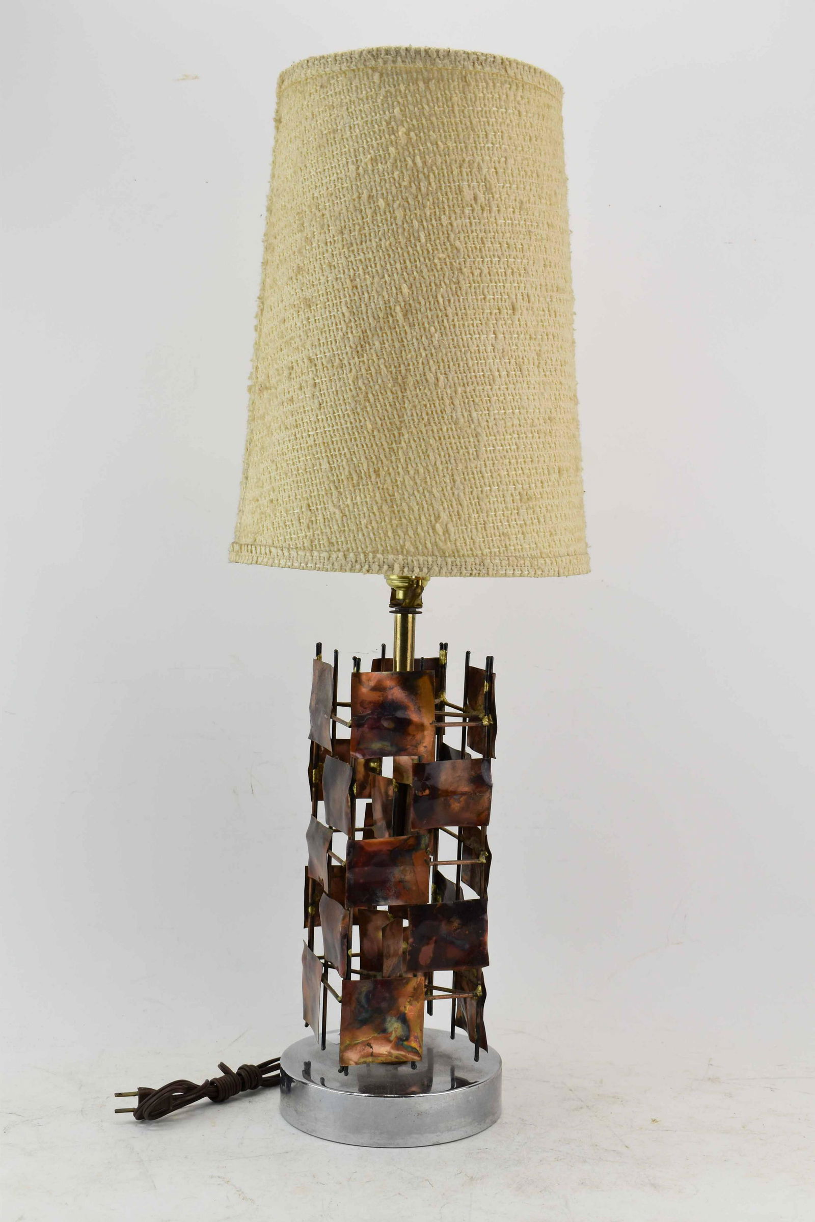 MCM Copper & Metal Table Lamp (1 of 4)
