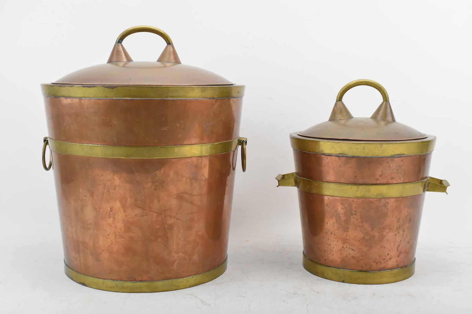 2 James Casey JC Copper & Brass Ice Buckets (1 of 8)