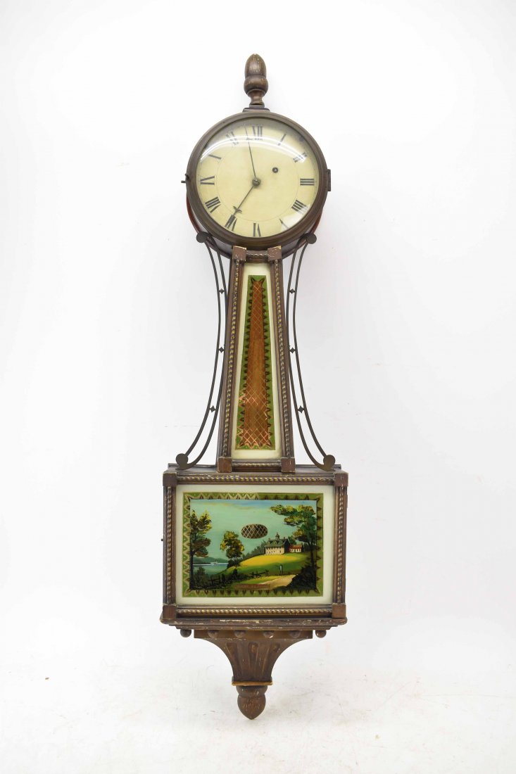 Antique Mahogany Banjo Clock (1 of 6)