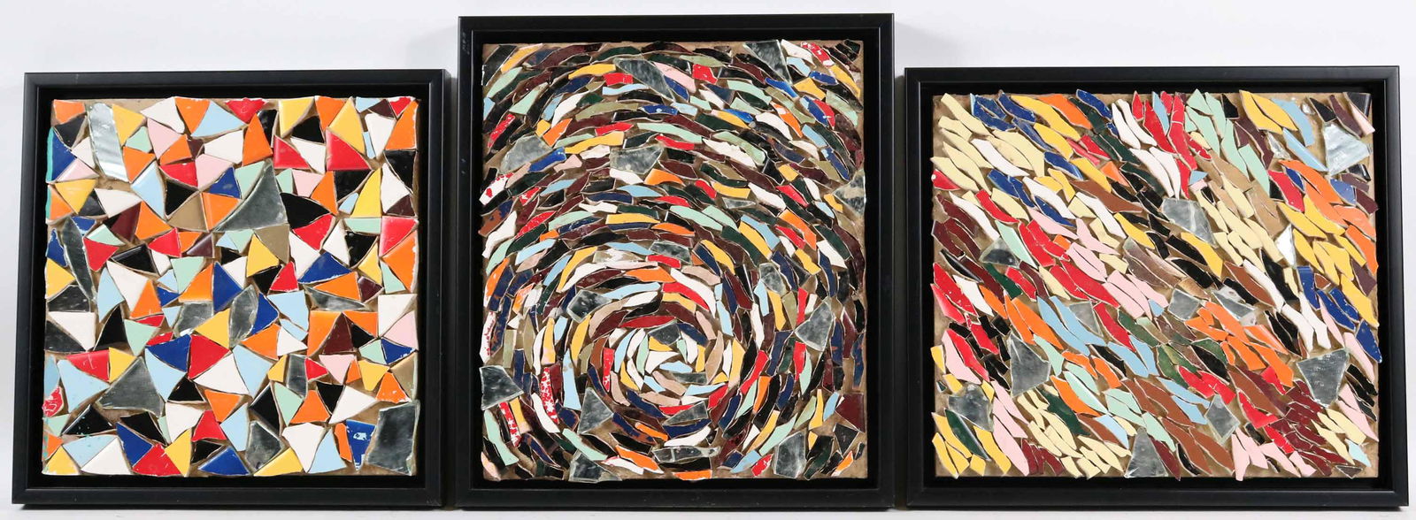 Three Polychrome Tile and Mirror Mosaics (1 of 9)