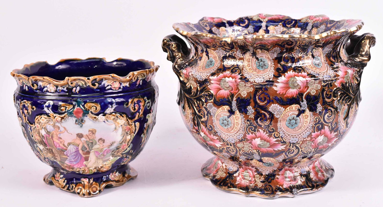 Benares Parcel-Gilt Porcelain Jardiniere (1 of 10)