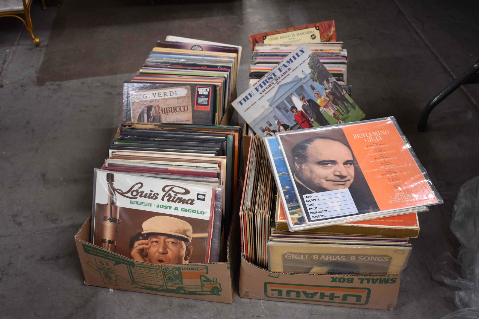 Four Boxes of Vintage Assorted Records (1 of 9)