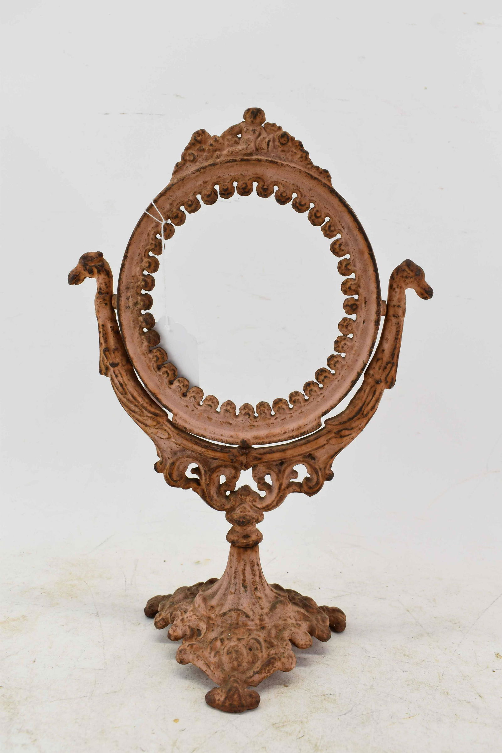 Victorian Cast Iron Vanity Pedestal Mirror (1 of 5)