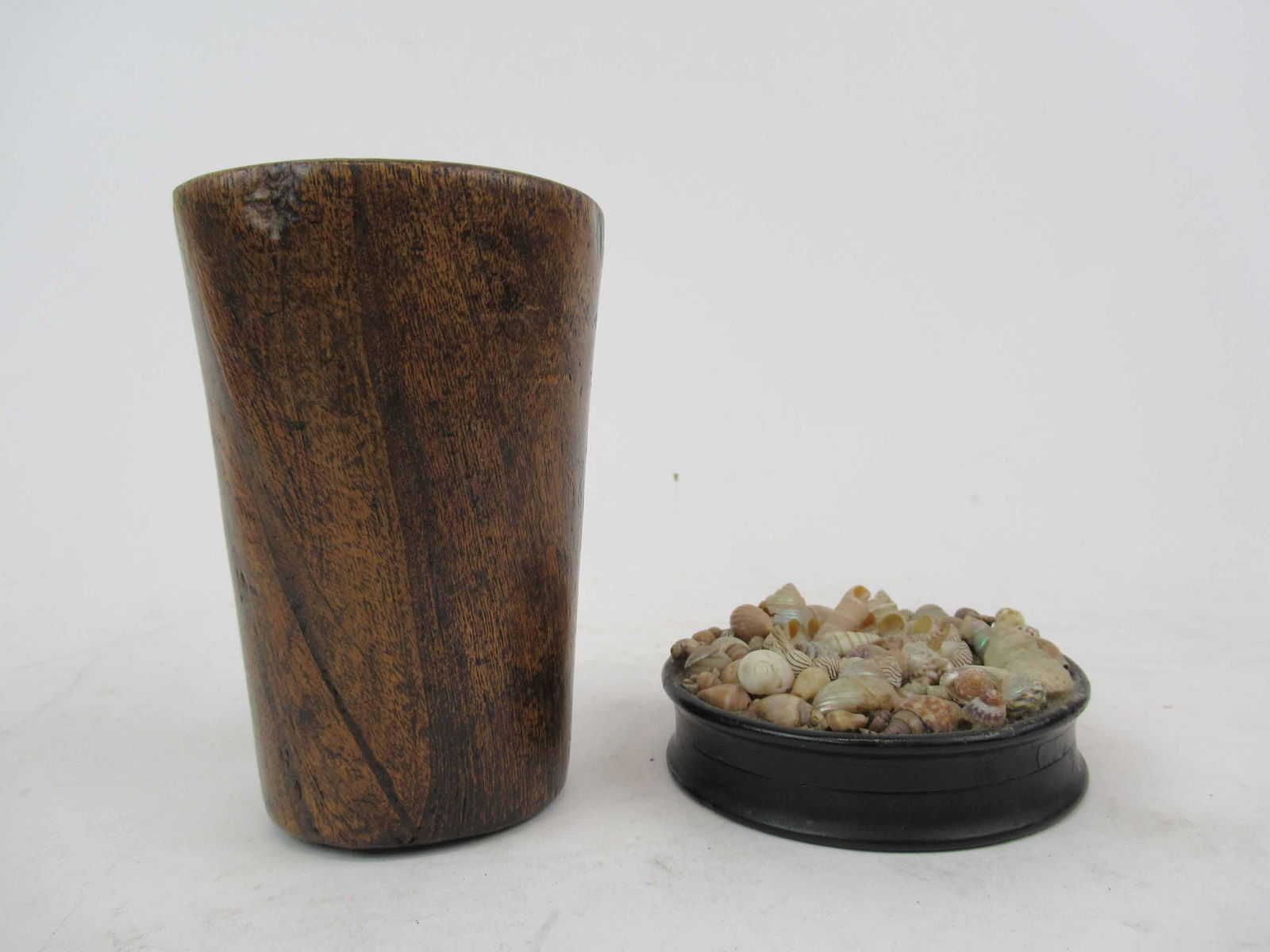 Antique Turned Wooden Cup. (1 of 5)