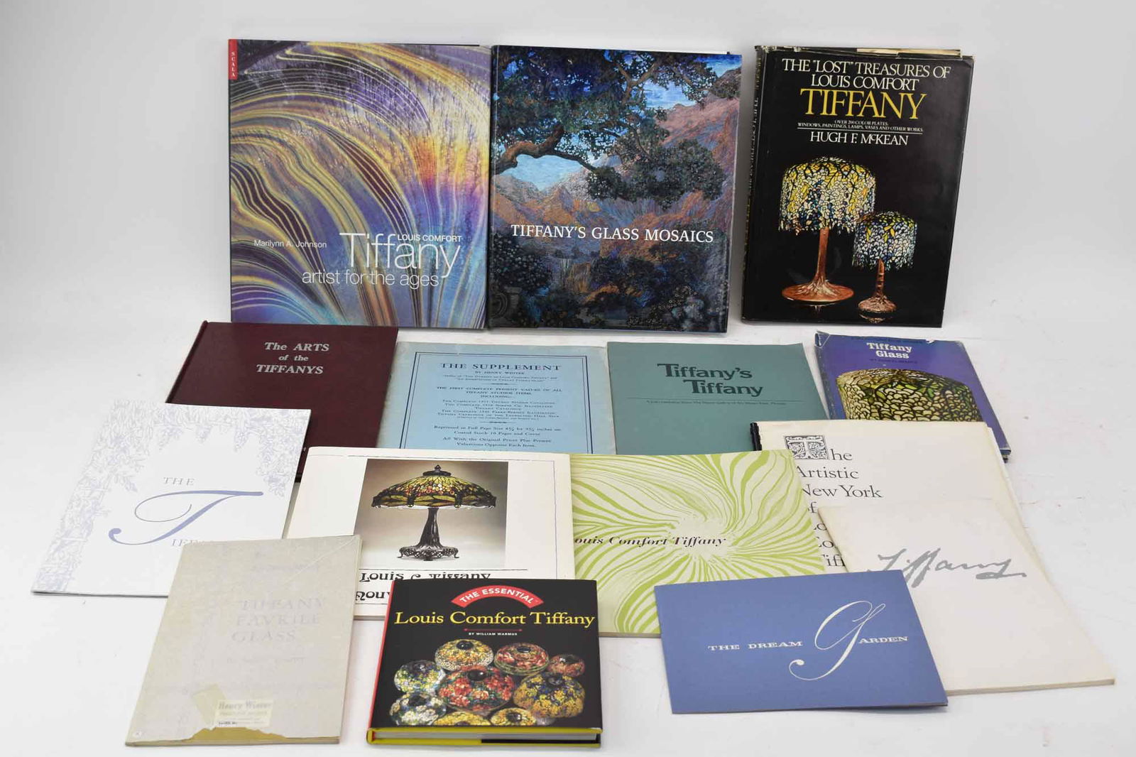Group  of Assorted Tiffany Glass Art Books (1 of 10)