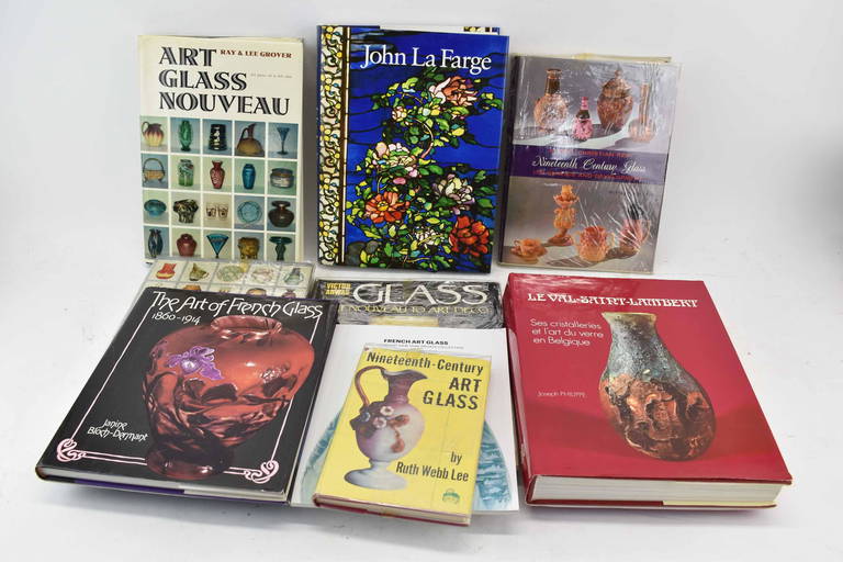 Group Of Assorted Art Glass Books
