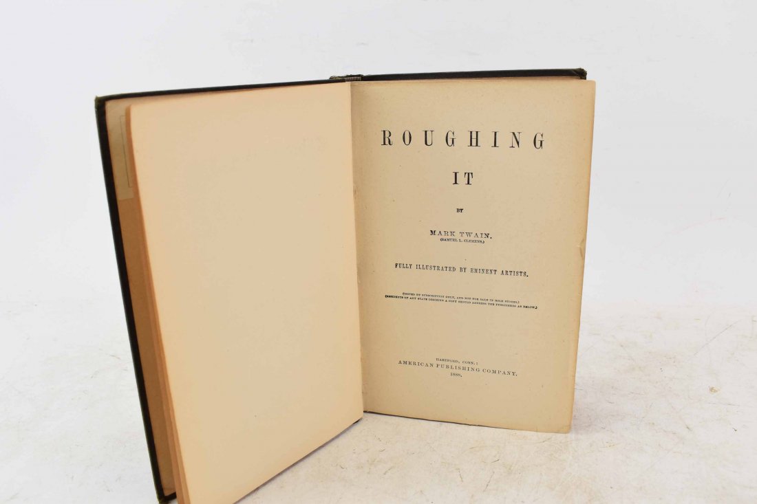 Roughing It by Mark Twain Early Reprint 1888 (1 of 3)