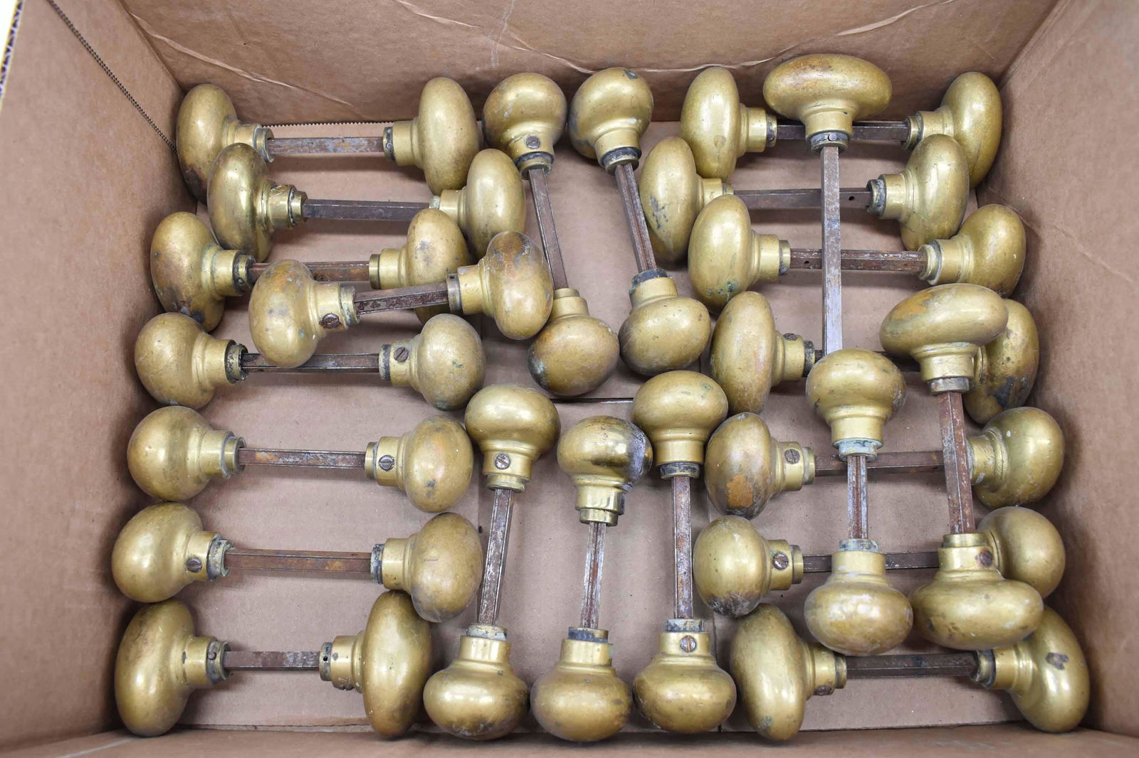 Group of Assorted Brass Door Knobs (1 of 6)