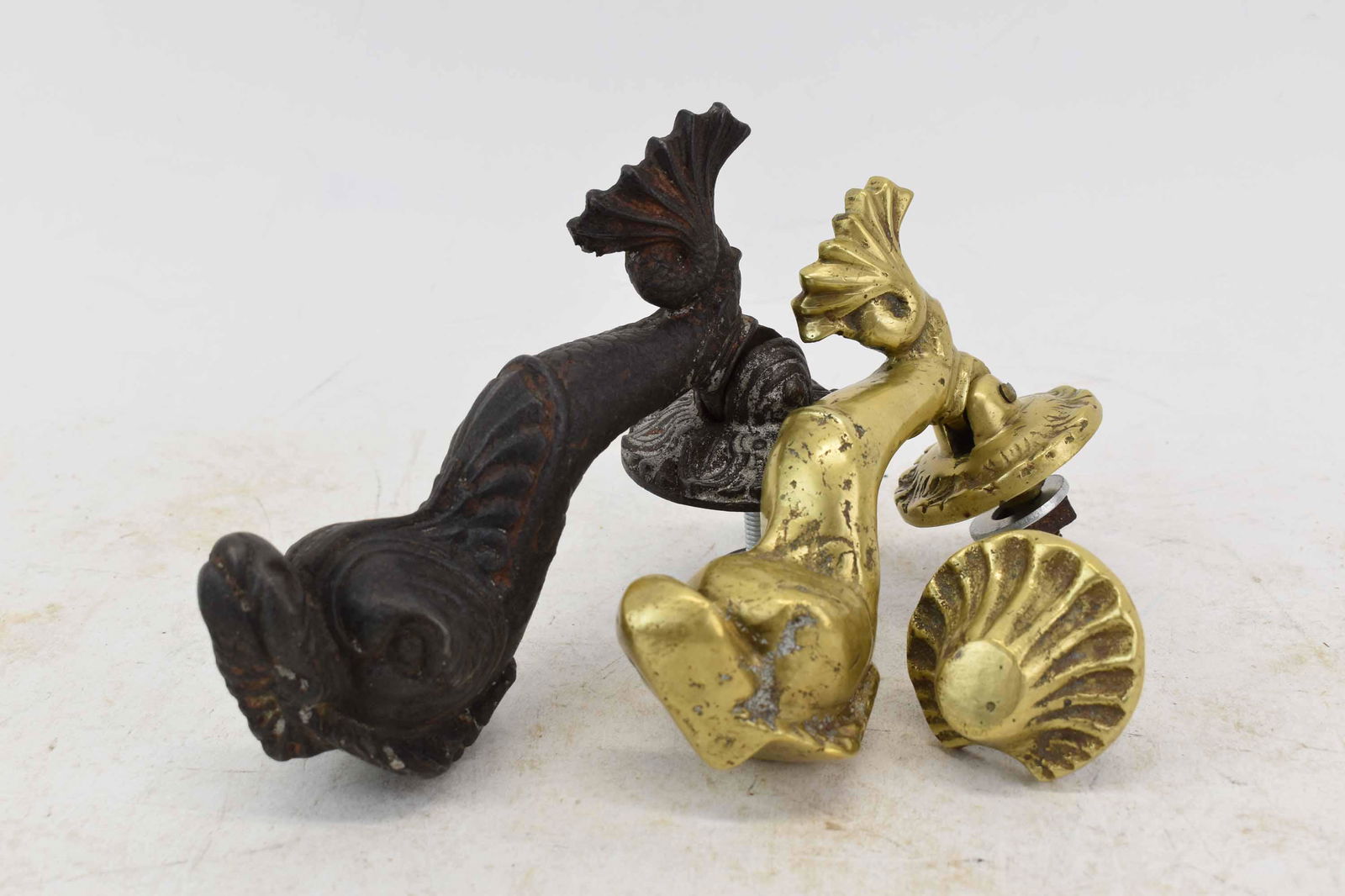 2 Antique Dolphin Door Knockers (1 of 7)