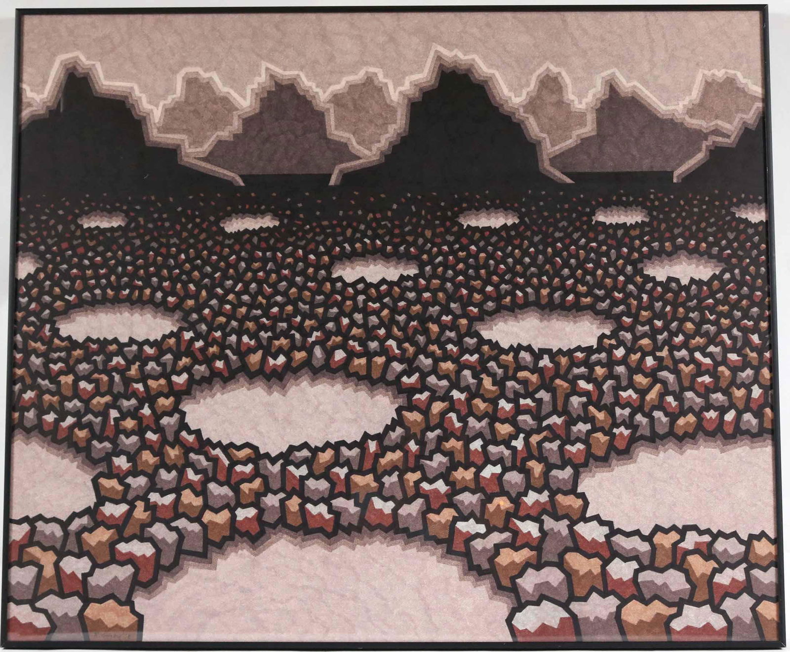 Robert Gordy, Pastel on Paper, Abstract Landscape (1 of 5)