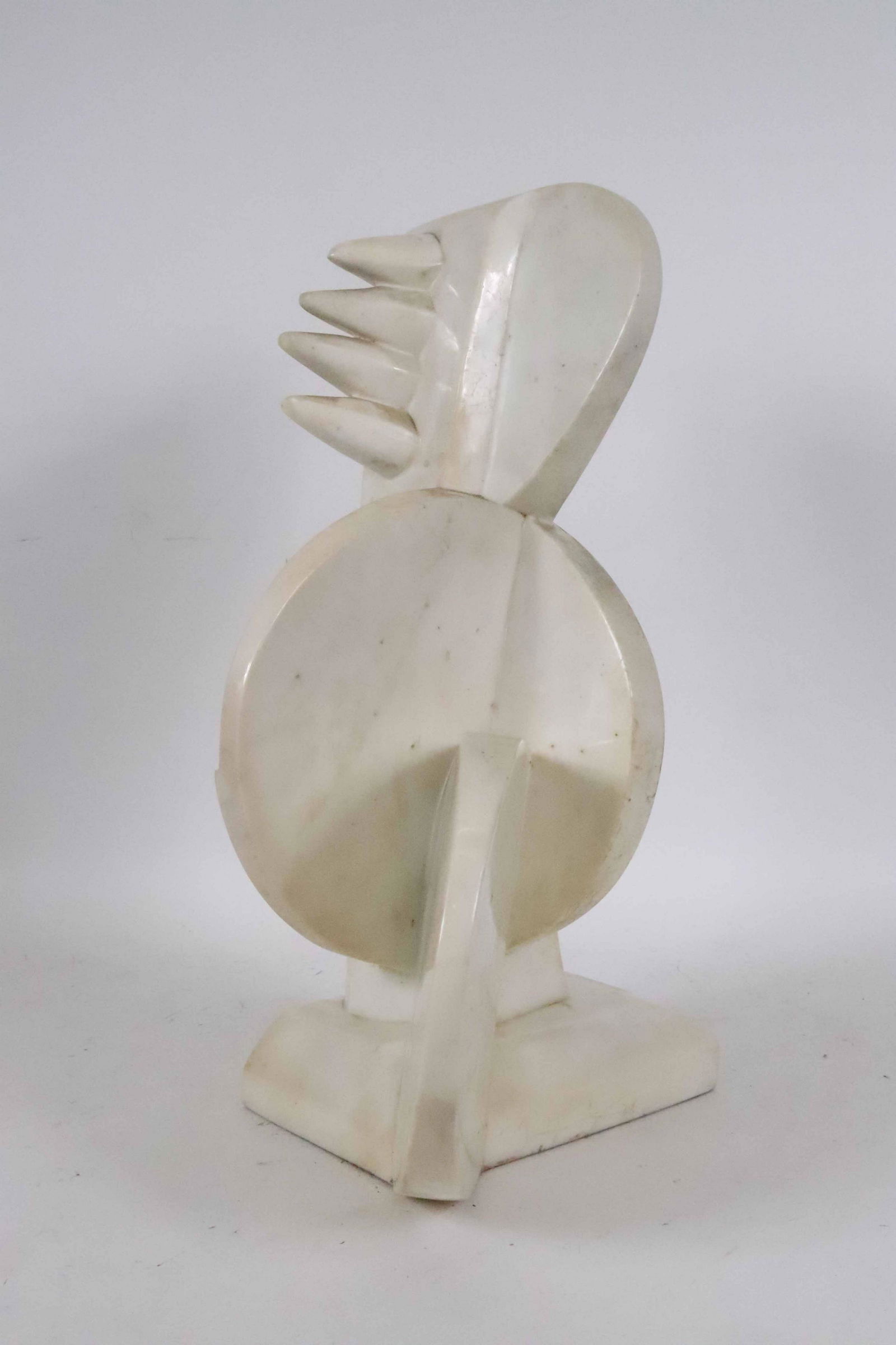 Rinaldo Bigi, Abstract White Hardstone Sculpture (1 of 9)