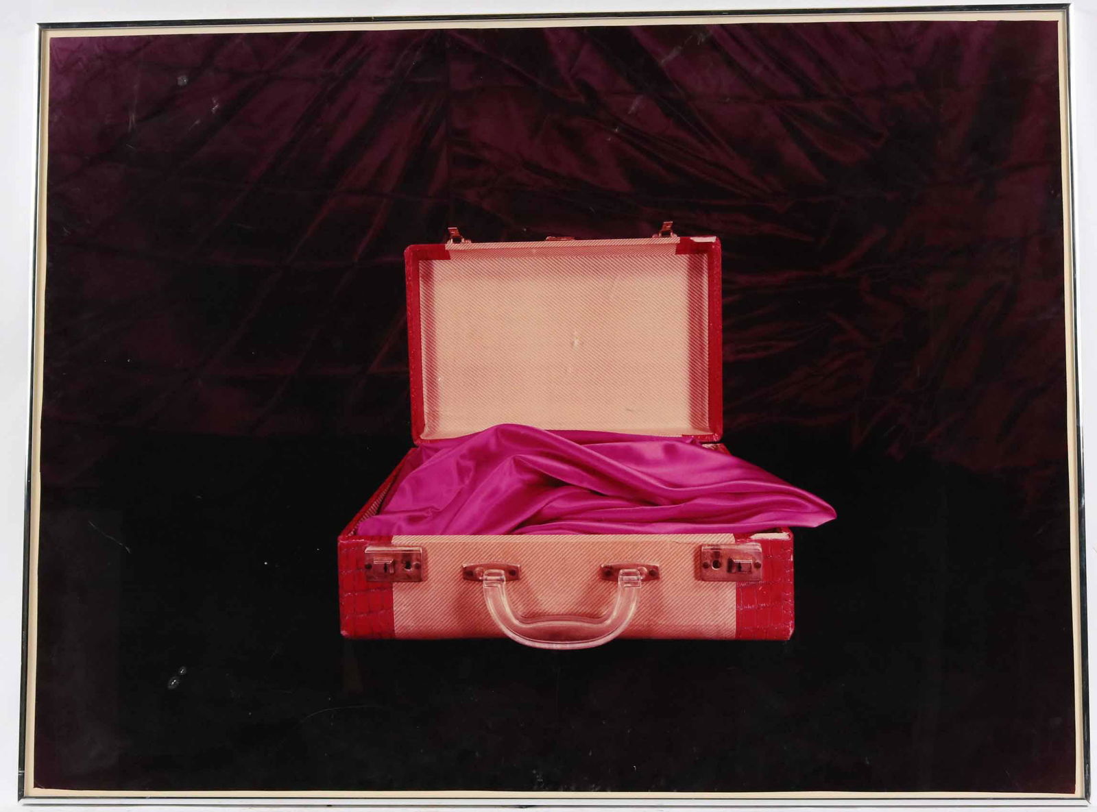 Harry Bower, Photograph, "Pink Suitcase" (1 of 3)