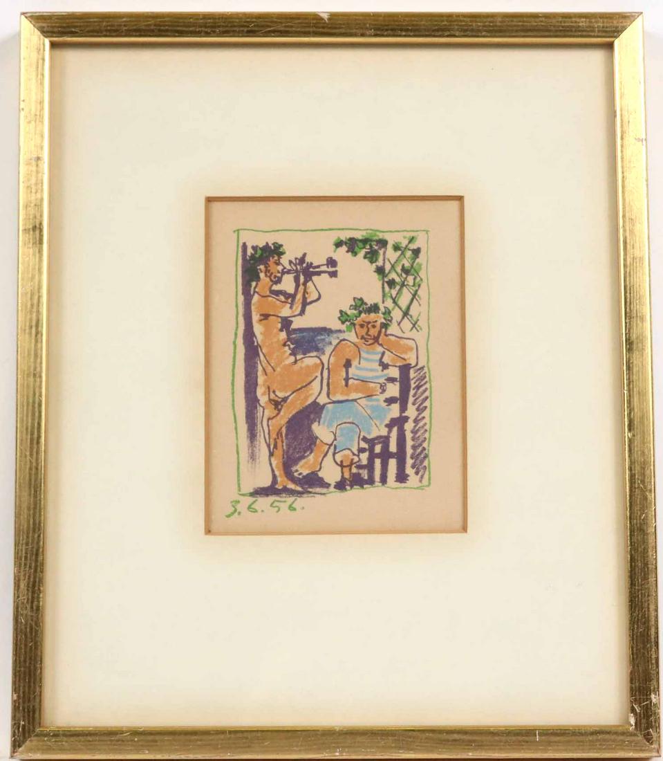 Pablo Picasso, Lithograph, Faune et Marin (1 of 5)