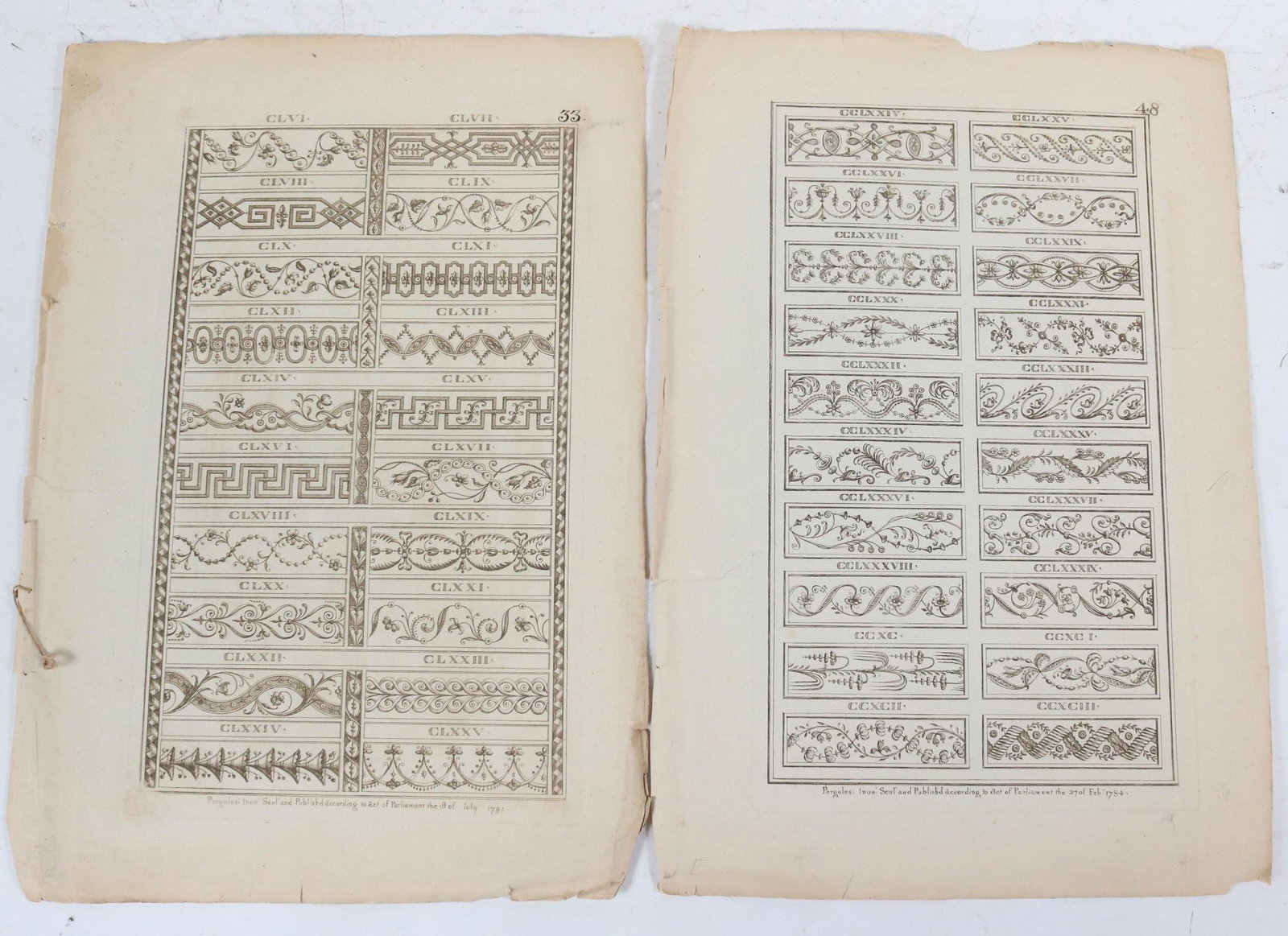 Two Engravings of Architectural Elements (1 of 6)