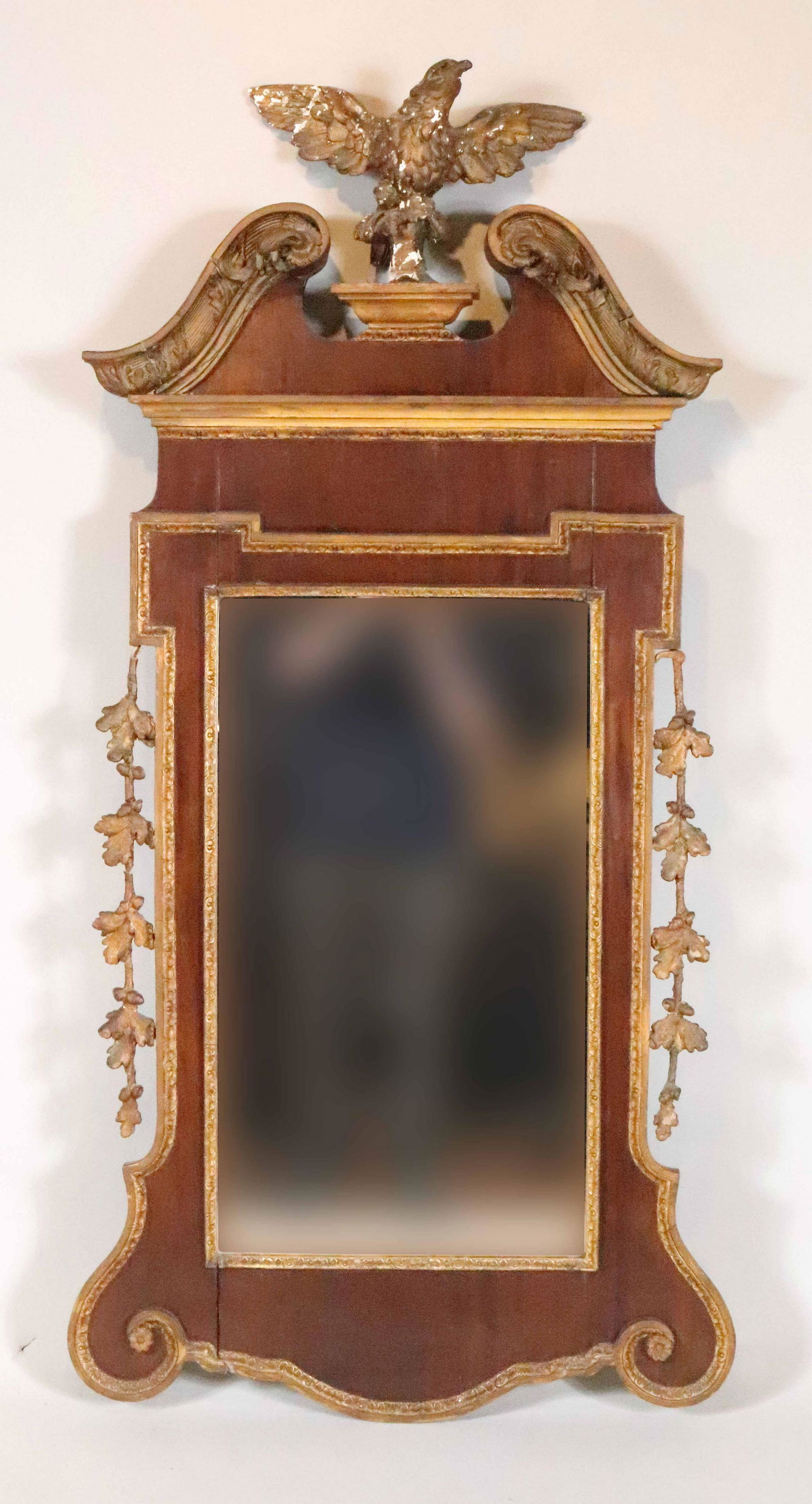 Chippendale Mahogany Parcel-Gilt Pier Mirror (1 of 12)